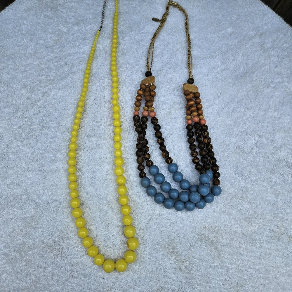Colorful Beaded Necklace and Bracelet Set - Picture 2 of 16